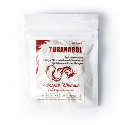 Turanabol 20mg/tab 100 tabs - Dragon Pharma