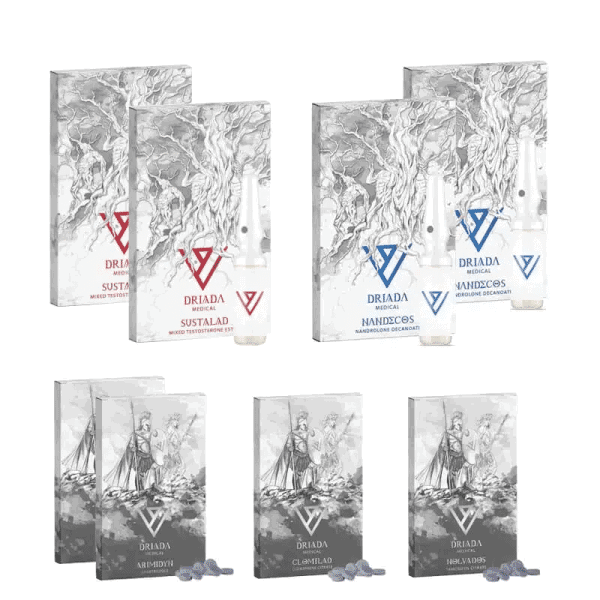 Sustanon Deca Driada 1 ile 8 haftalık gelişmiş hacim paketi