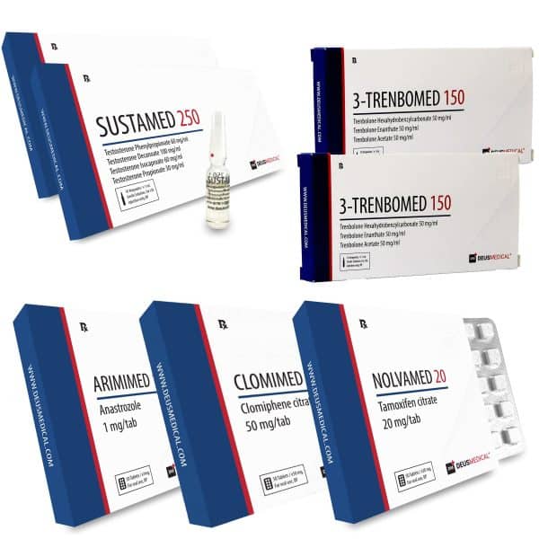Deus LEVEL II INJECT Trockenmasseaufbaupaket Sustanon Tri Tren 10 Wochen