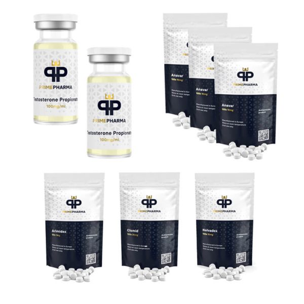 Pack prise de force Anavar Test P 6 semaines Steroides oraux Prime Pharma