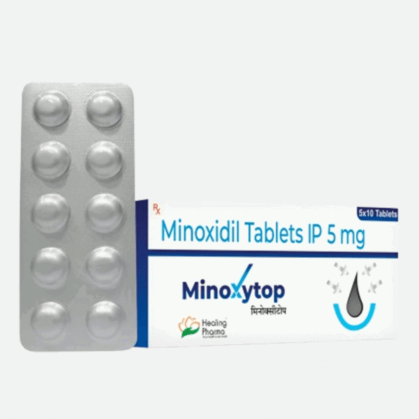 Minoxytop 5mg (Comprimidos de Minoxidil IP) Driada Medical