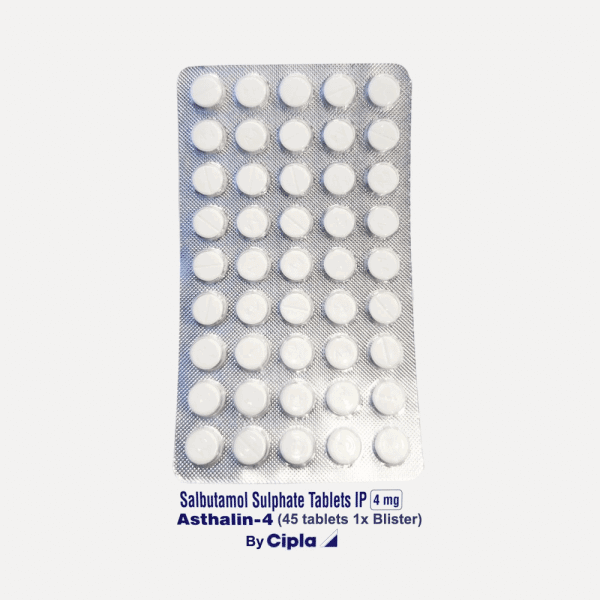Salbutamol 4mg (Astalin 4) (45 tablet 1 Blister) Driada Medical